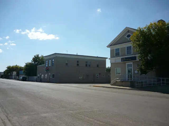 Business district on First Street West